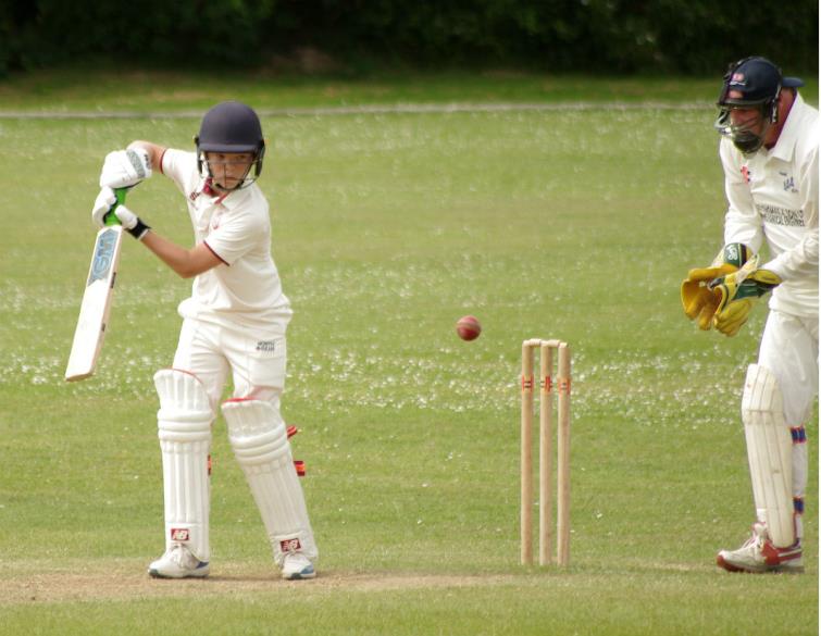 12 year old Charlie Arthur in action for Cresselly 2nds